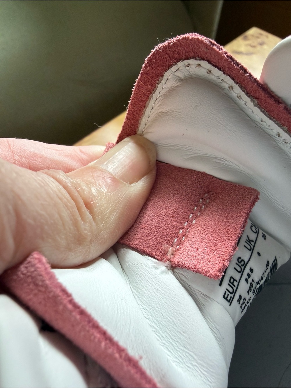 ALOHAS Pink Suede Low-Top Sneakers with Gum Sole - Picture 6 of 6